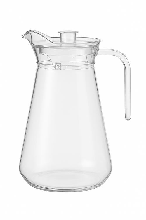 carafe acrylique bec canard resistante chaleur 1 2l