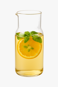 Carafe de chevet en verre avec gobelet assorti