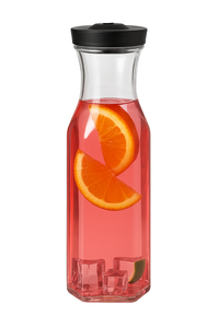 Carafe eau plastique avec couvercle usage fête polyvalente