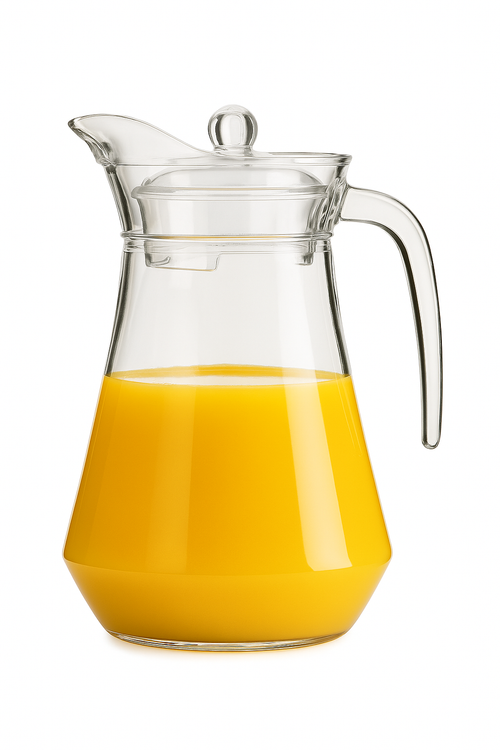 Carafe en verre 14l avec poignée et couvercle