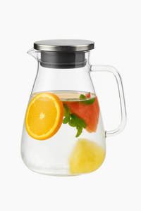carafe en verre borosilicate 2600 ml avec couvercle