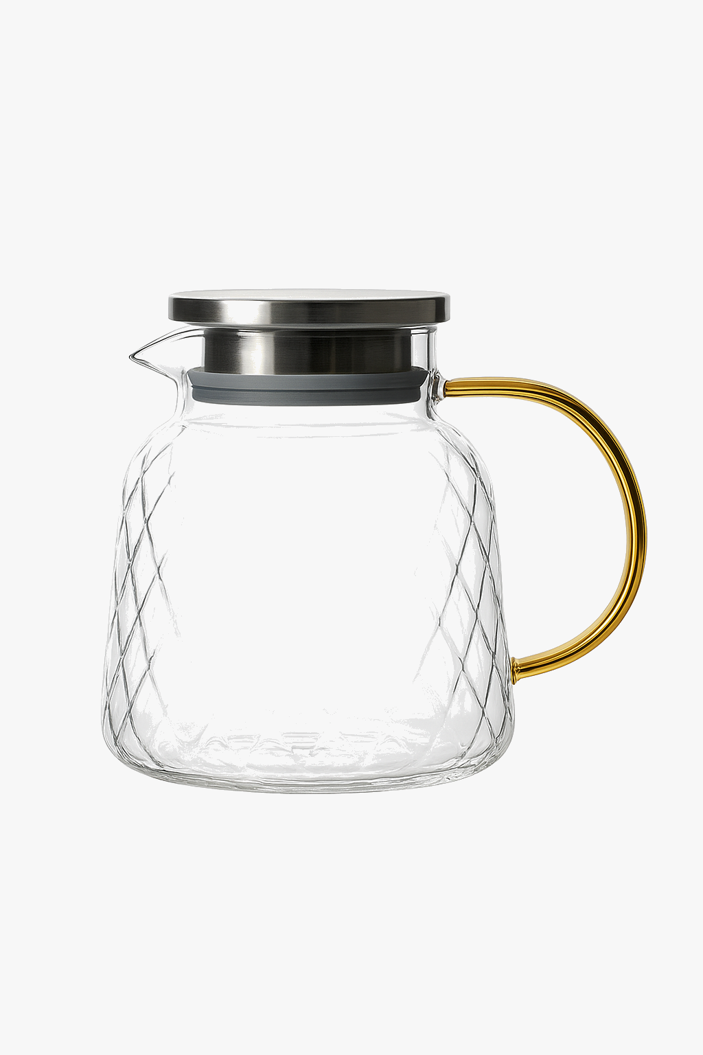 Carafe en verre résistant chaleur avec poignée