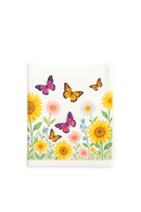 Chemin de table tournesols papillons style champetre lavable