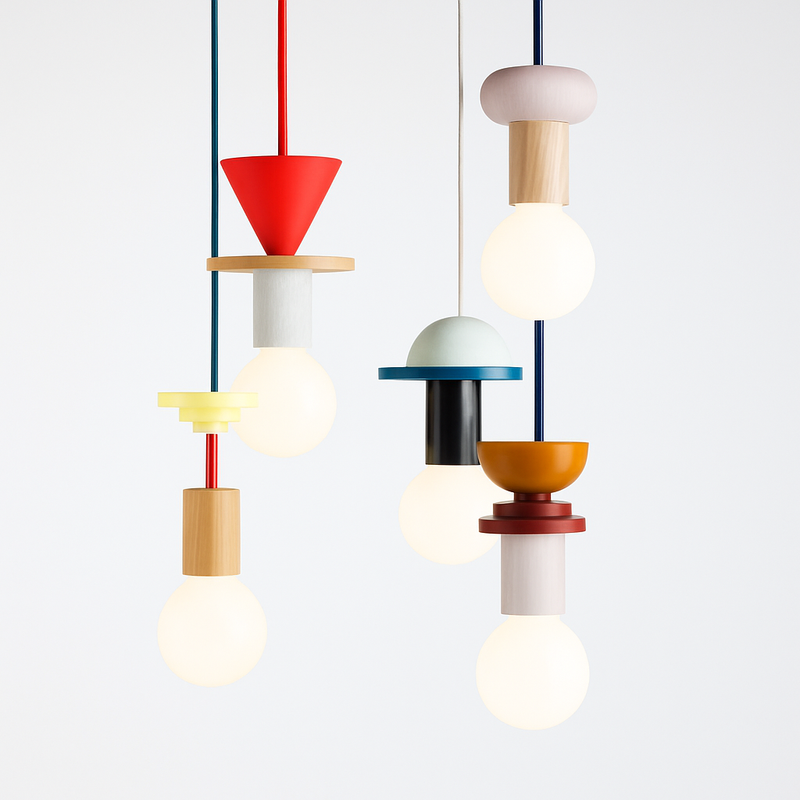 Couleur nordique bois suspension LED lumière cuisine suspension lampe Restaurant plafond lustre Luminaire chambre maison déco Luminaire