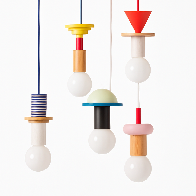 Couleur nordique bois suspension LED lumière cuisine suspension lampe Restaurant plafond lustre Luminaire chambre maison déco Luminaire