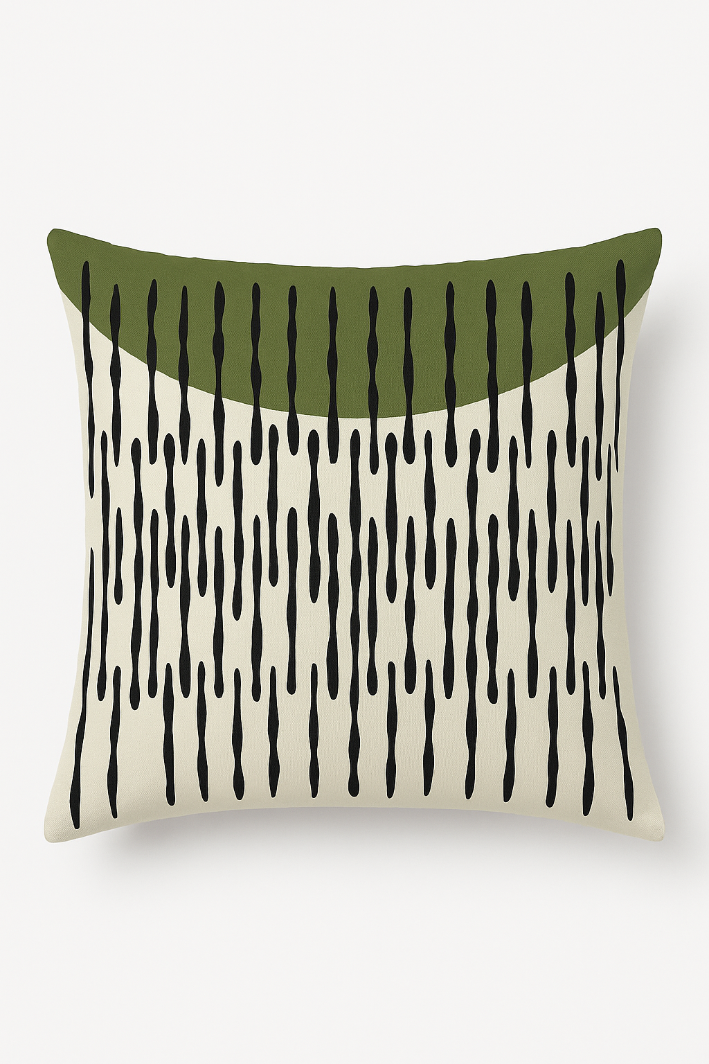 coussin à motif végétal vert pour décoration intérieure moderne