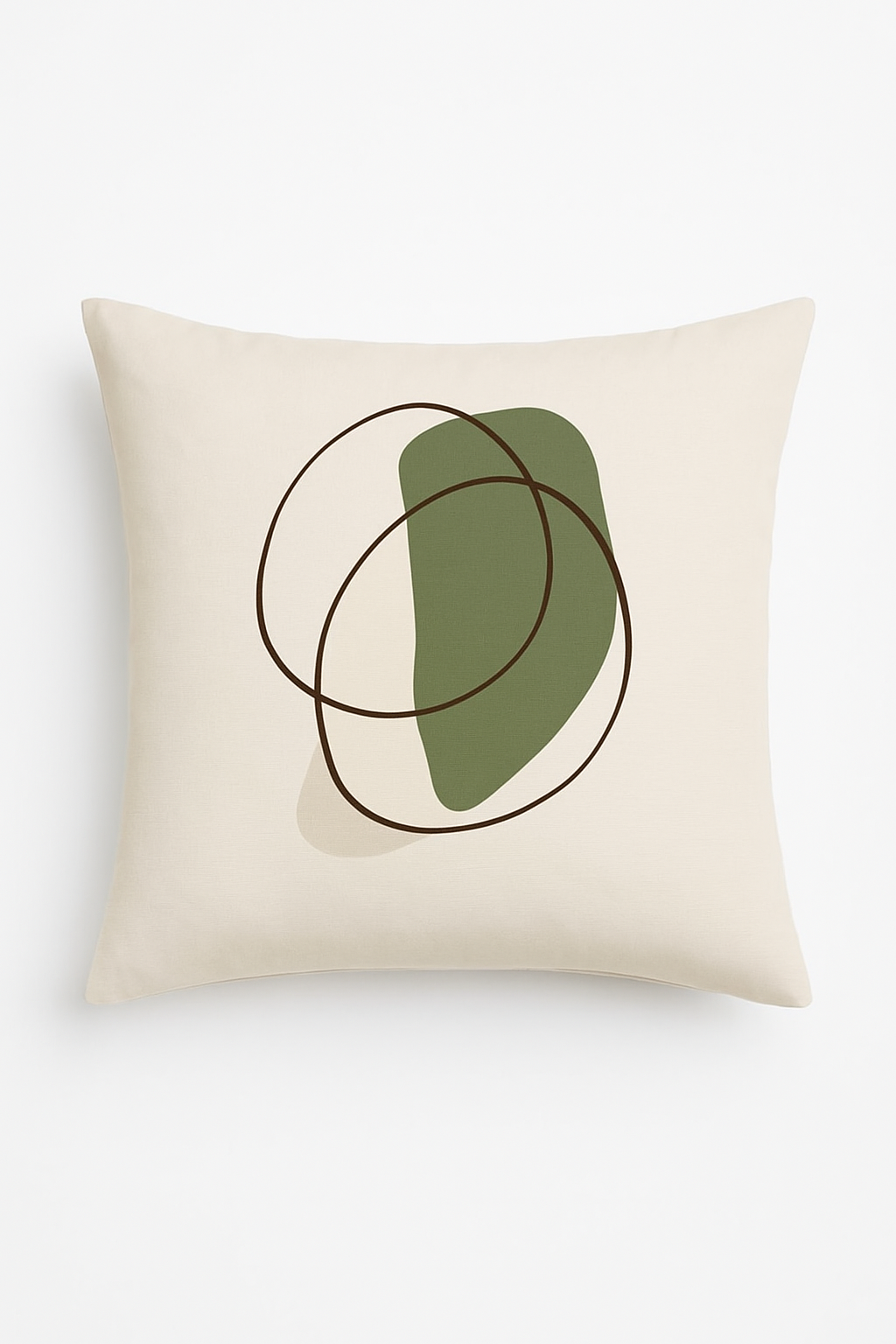 coussin à motif végétal vert pour un intérieur élégant et confortable