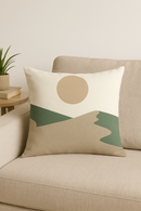 coussin avec motif plante verte pour décoration intérieure