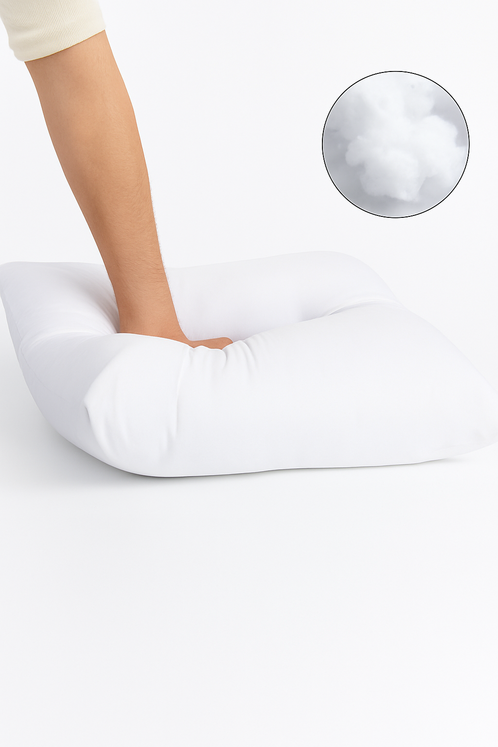 coussin décoratif carré en coton doux 45x45 cm pour lit ou canapé - vue 4 sur 6