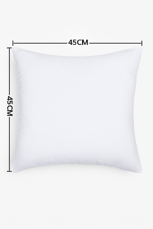 coussin décoratif carré en coton doux 45x45 cm pour lit ou canapé