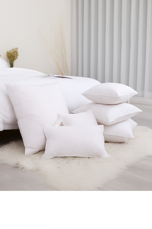 coussin décoratif en duvet d'oie en coton doux