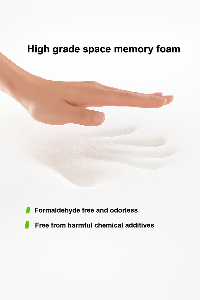 coussin décoratif en mousse à mémoire ultra-confortable housse blanche