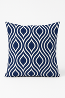 coussin géométrique bleu marine housse de coussin décorative pour canapé