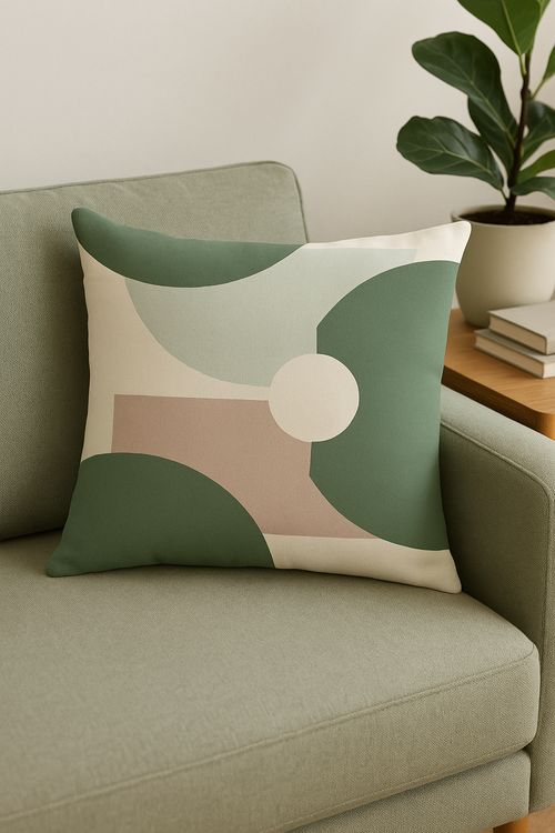 coussin motif plante verte housse de coussin décorative et confortable - vue 2 sur 2