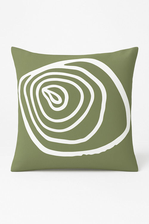 coussin motif plante verte pour décoration intérieure élégante et confortable