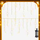 décorations lumineuses de Noël rideau de glaçons extérieur 2025