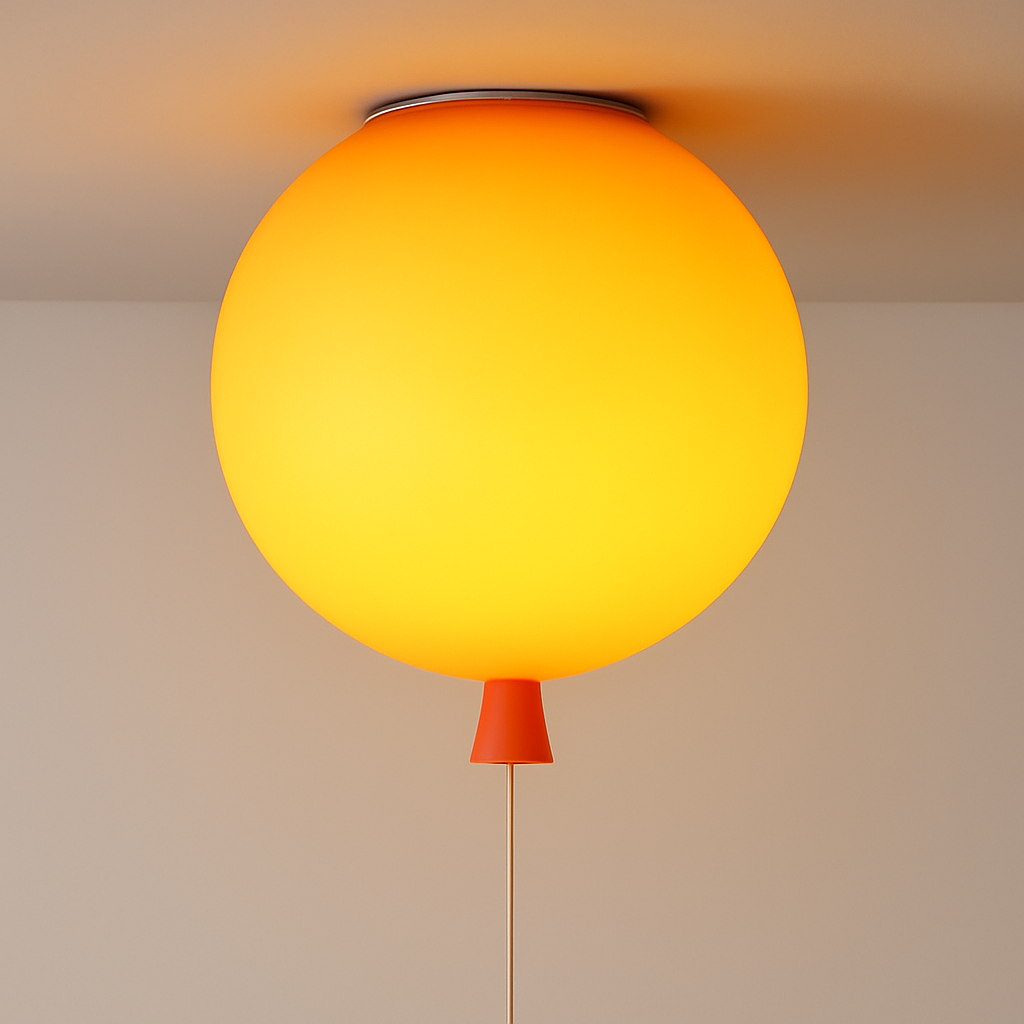 D300mm ball shape ceiling light, beautiful children bedroom ballon lamp, foyer colorful decoration lighting - vue 3 sur 5
