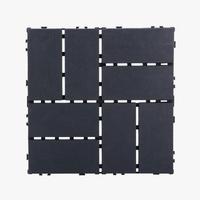 Dalle sol clipsable 30x30cm plastique effet bois extérieur