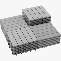 Dalles terrasse clipsables bois composite 30x30 drainage
