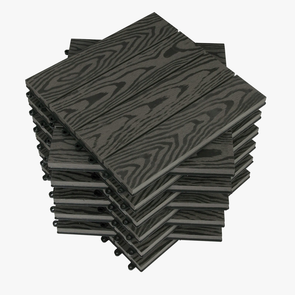 dalles terrasse clipsables wpc effet bois 30x30 1m2