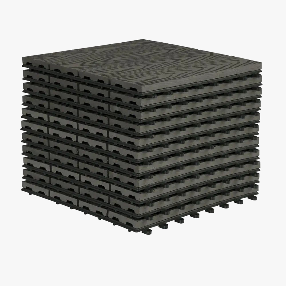dalles terrasse clipsables wpc effet bois 30x30 1m2