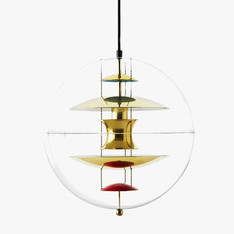 Design nordique en verre: Suspension Globe
