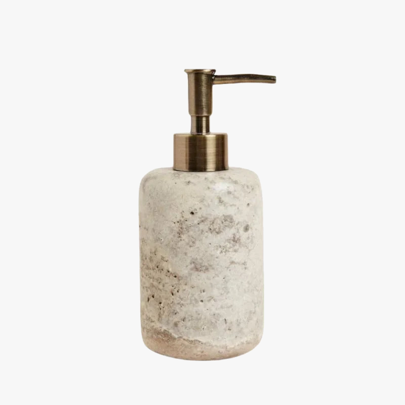 distributeur rechargeable en marbre pour lotions et savon