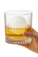 Ensemble 2 verres diamant sculpté pour whisky cocktail