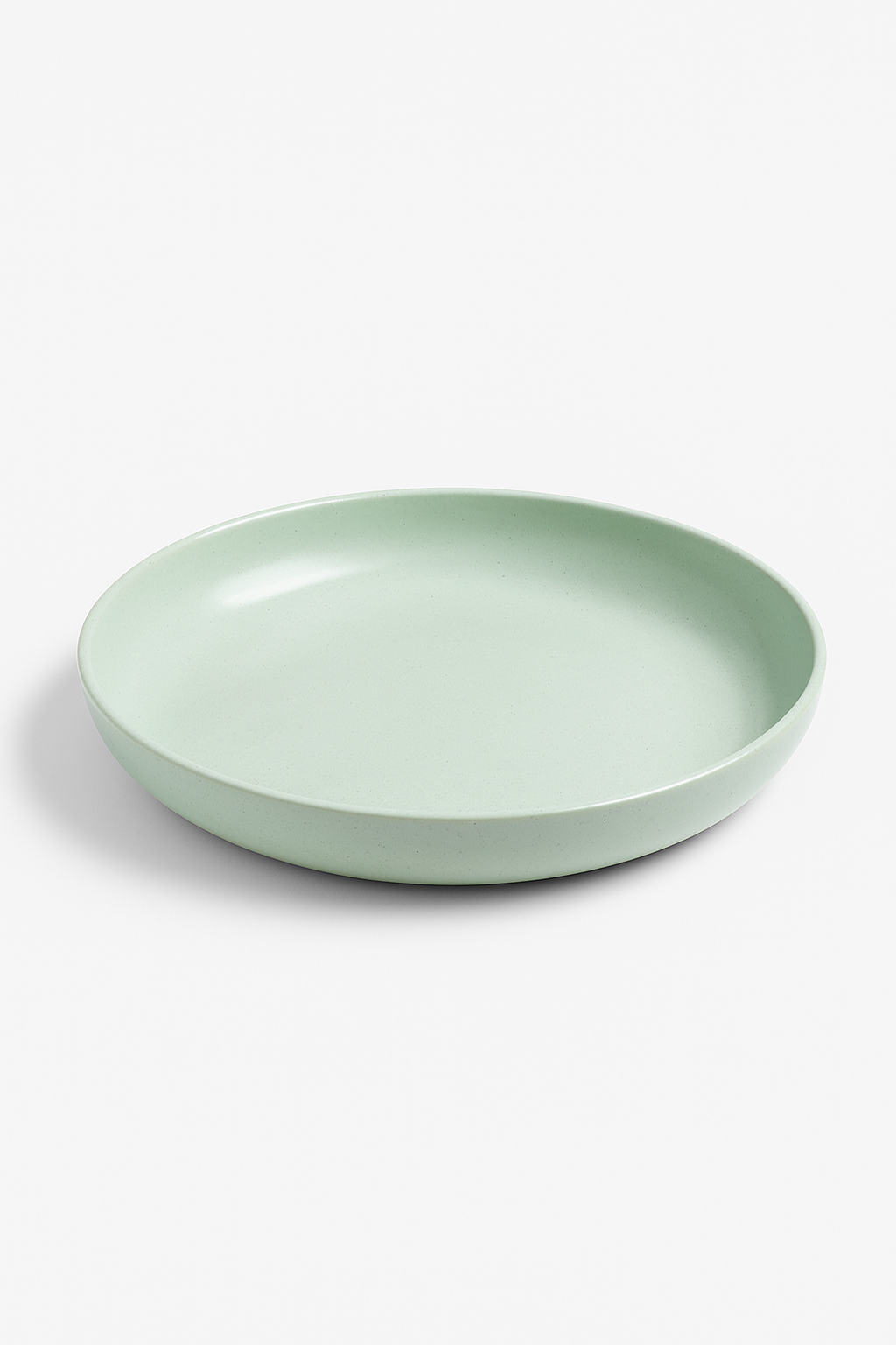 Ensemble 4 assiettes creuses plastique motif blé legeres - vue 2 sur 3