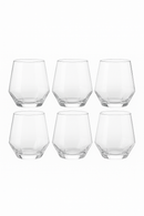 Ensemble 6 verres whisky luxe relief texturé