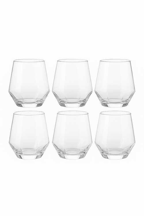 Ensemble 6 verres whisky luxe relief texturé