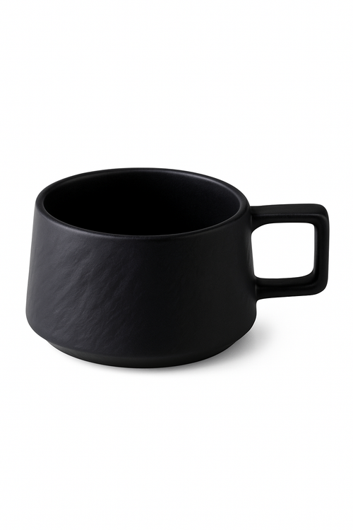 Ensemble tasse assiette céramique design minimal résistant chaleur