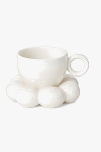 Ensemble tasse ceramique nuage soucoupe fleur style mignon