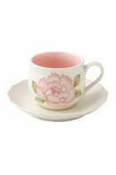 Ensemble tasse thé porcelaine style chinois avec soucoupe