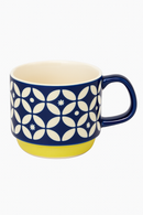 ensemble tasses cafe japonaises floral retro ceramique 300ml