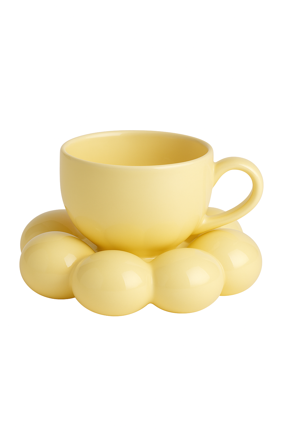 Ensemble tasses céramique nuage soucoupe fleur style créatif