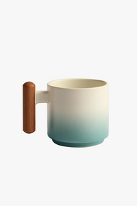 Ensemble tasses expresso bois style minimaliste italien