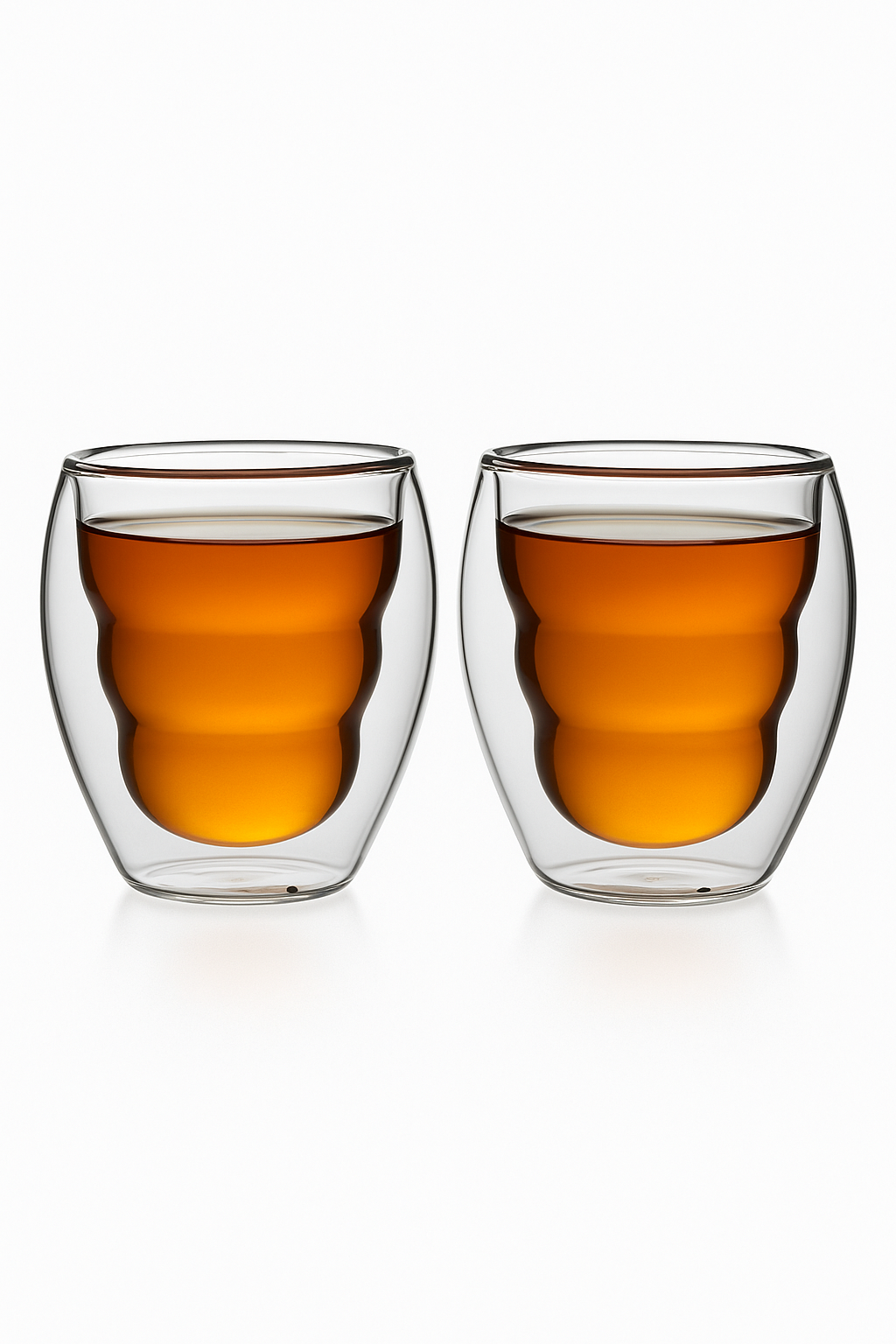 Ensemble tasses expresso double paroi verre 80ml