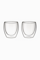 Ensemble tasses expresso verre double paroi 80ml