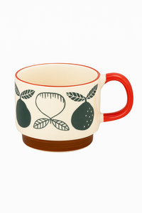 ensemble tasses japonaises céramique motif floral rétro 300ml