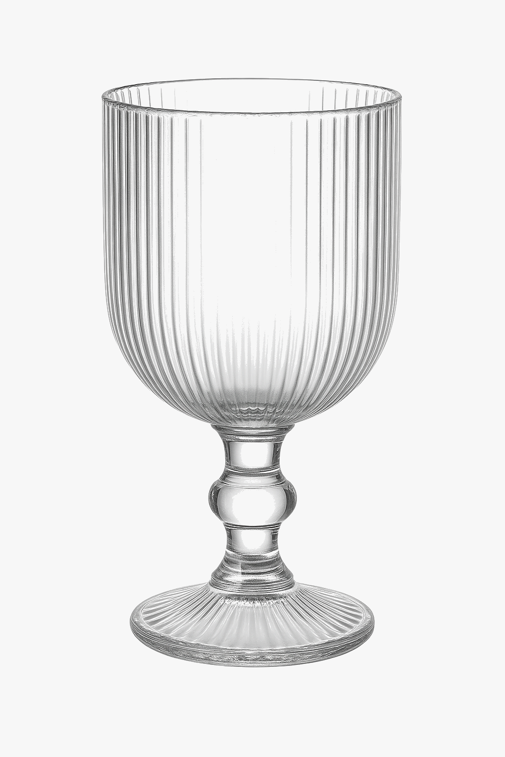 Ensemble verres vin rayés tige courte large ouverture