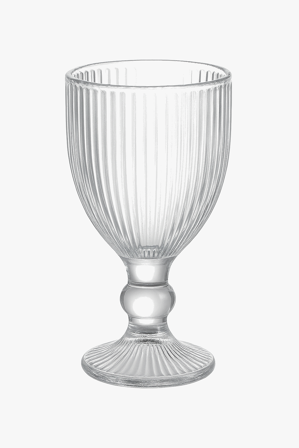 Ensemble verres vin rayés tige courte large ouverture