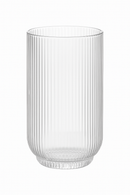 Ensemble verres vin rayés tige courte large ouverture