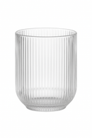 Ensemble verres vin rayés tige courte large ouverture