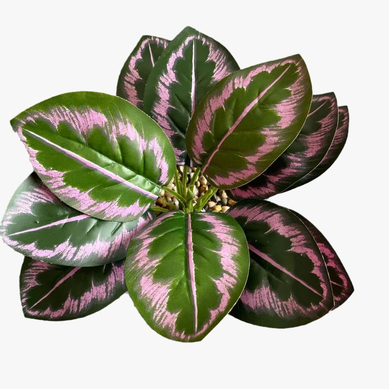 feuilles de phénix artificielles décoration verte en plastique