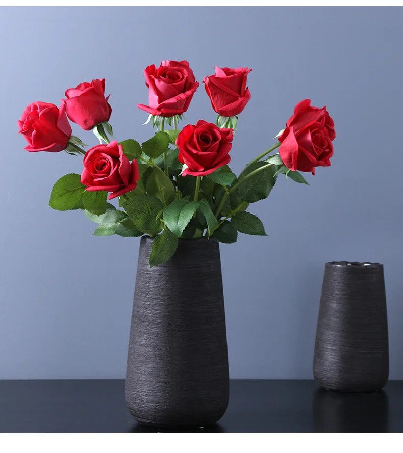 fleur de rose artificielle en latex pour mariage décoration et événements
