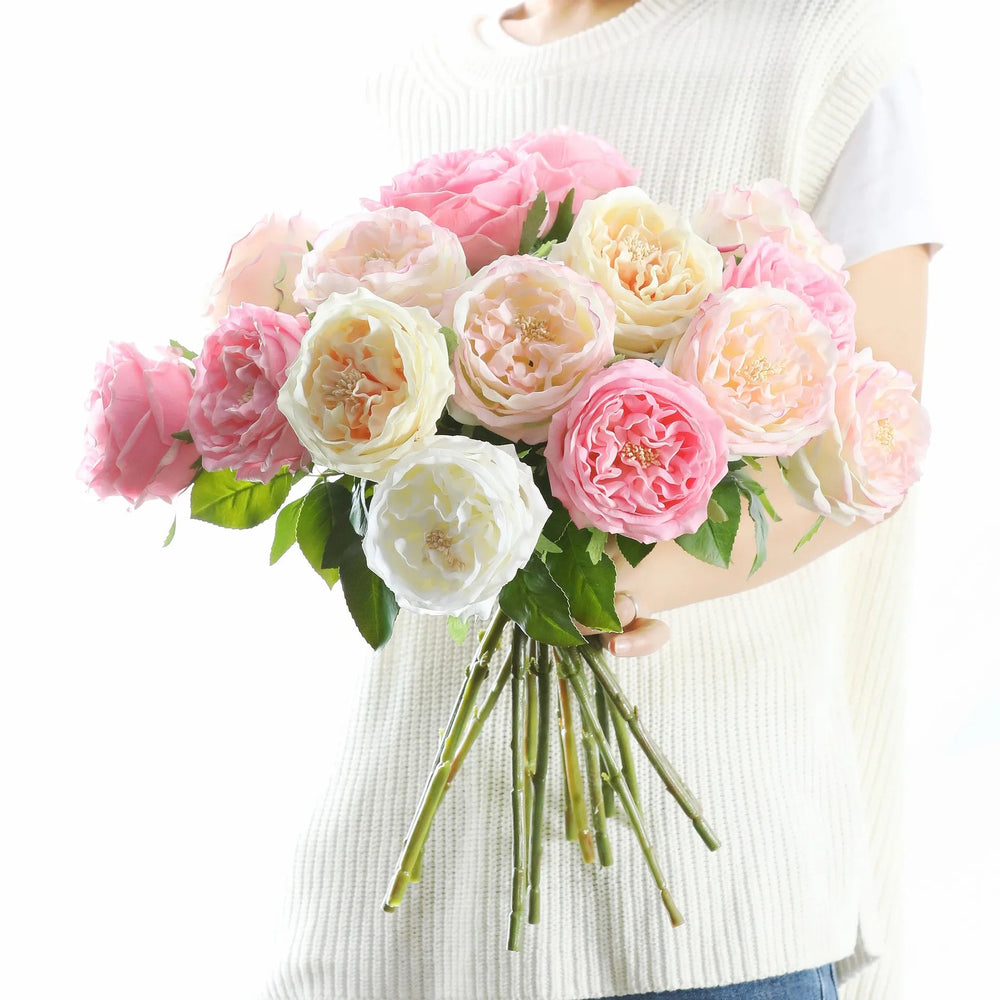 fleurs de pivoine en soie pour décoration florale élégante