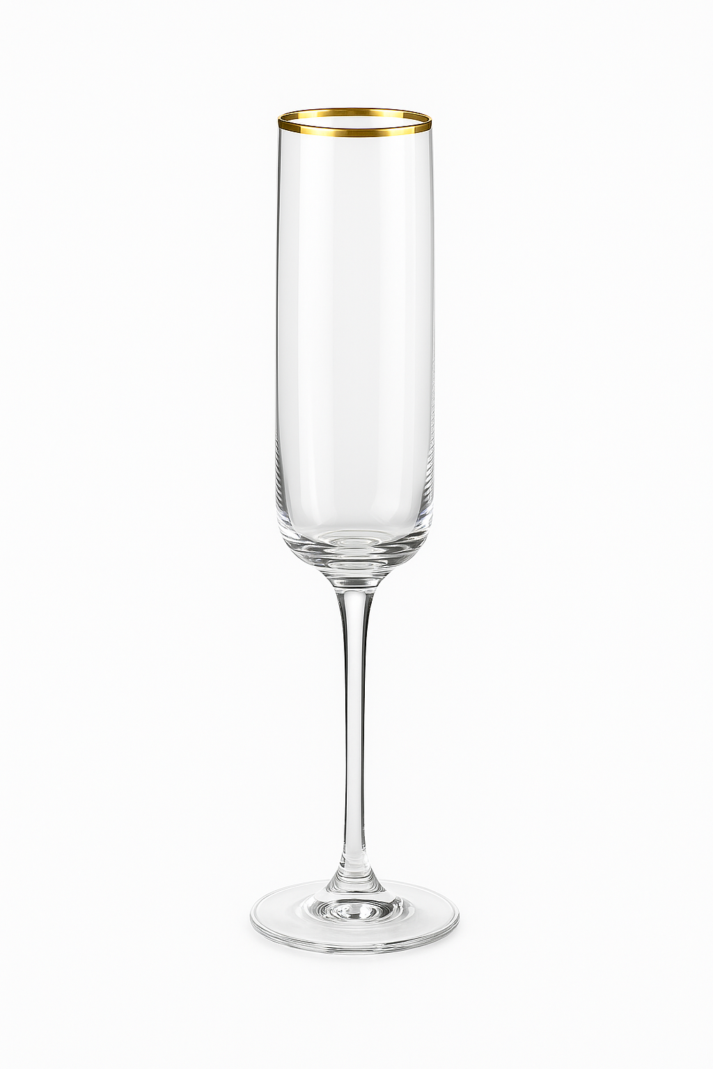 Flutes a champagne design elegant souffle main verre - vue 2 sur 2