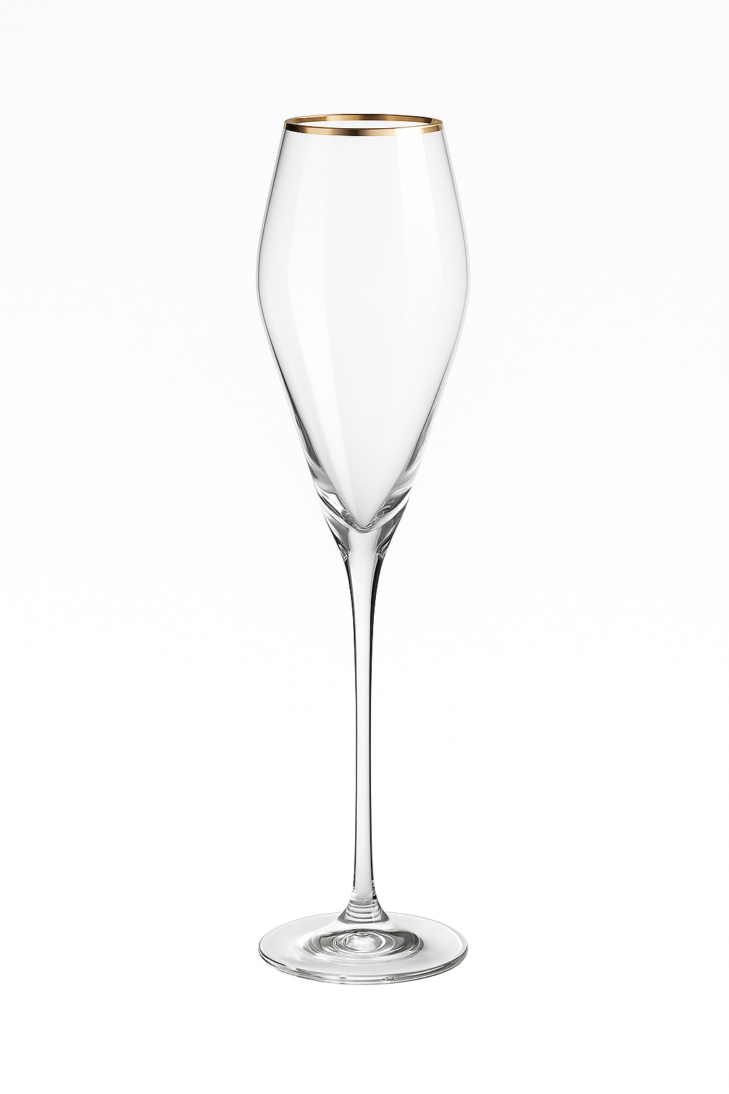 Flutes a champagne design elegant verre souffle main - vue 2 sur 2