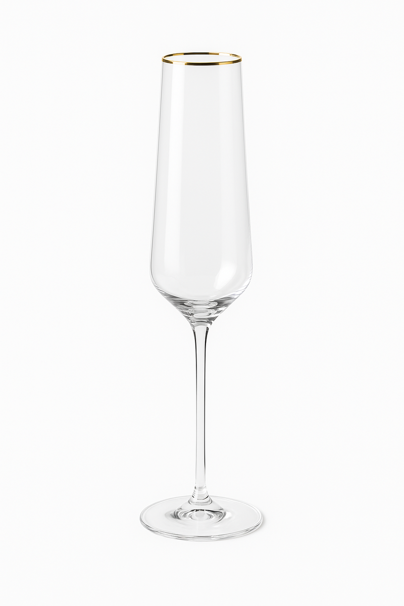 Flutes a champagne design elegant verre souffle main